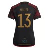 Maglia ufficiale Germania Thomas Muller 13 Trasferta Mondiali 2022 per Donna